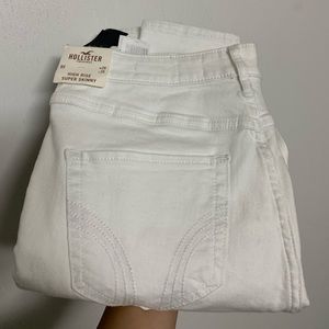 White HOLLISTER ripped jeans